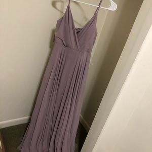 Purple Chiffon Dress